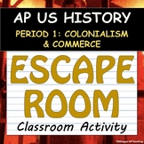 ESCAPE ROOM! Activity - AP US History / APUSH - Period 1 -