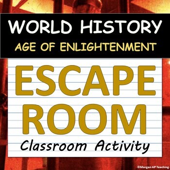 Preview of ESCAPE ROOM! Activity - Age of Enlightenment - World History / APUSH / AP Euro