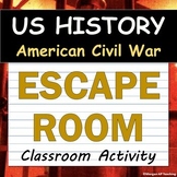 ESCAPE ROOM! Activity - US History / APUSH - American Civil War