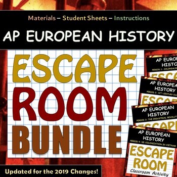Preview of ESCAPE ROOM BUNDLE - AP European History / AP Euro