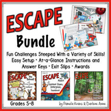 ESCAPE ROOM BUNDLE: School, Forest, and Planet