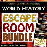 ESCAPE ROOM BUNDLE - World History / Civilizations - Class