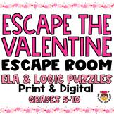 ESCAPE ROOM: Escape the Valentine's Day Party: Print & Digital