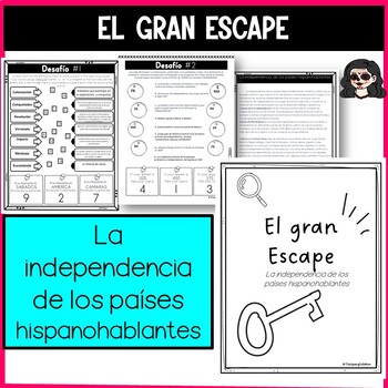 Preview of ESCAPE ROOM FOR SPANISH CLASS- La independencia de los países hispanohablantes