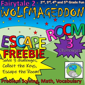 Preview of ESCAPE ROOM FREEBIE: Fairytale 2 - WOLFMAGEDDON: 3 Activities, Instructions, Key