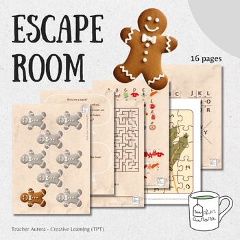 Preview of ESCAPE ROOM || Gingerbread Man