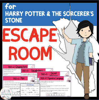 Preview of ESCAPE ROOM for Harry Potter and the Sorcerer’s Stone