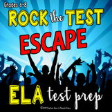 ESCAPE ROOM Middle School ELA Test Prep Activity Rock the Test