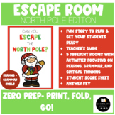 ESCAPE ROOM *The North Pole* Christmas Edition with Readin