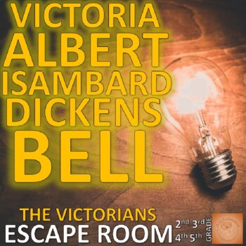 Preview of ESCAPE ROOM: The Victorians, Queen Victoria, Engineers, Legacy, Print and Go