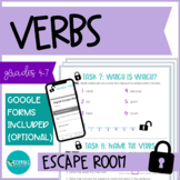 ESCAPE ROOM - Types of Verbs