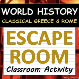 ESCAPE ROOM! World History - Ancient Greece and Rome