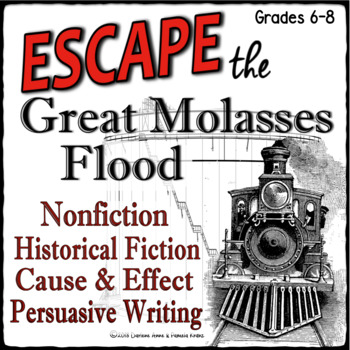 Preview of ESCAPE ROOM Nonfiction- Cause and Effect, Historical, Persuasive Writing