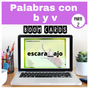 Preview of ESCRIBO CON B y V - Spanish Word Work (2)