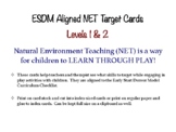 ESDM Aligned Play-Based Natural Environment Task Cards - L