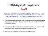 ESDM Aligned Play-Based Natural Environment Teaching (NET)