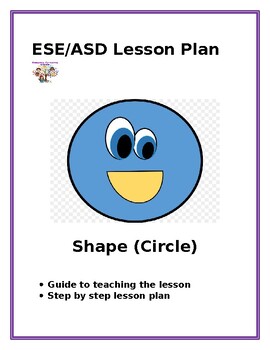 Preview of ESE/ASD Lesson Plan: Shape (Circle)