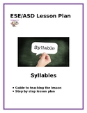 ESE/ASD Lesson Plan: Syllables