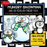 SNOWMAN PENGUIN FEEDING MOUTH SPEECH THERAPY  worksheets L