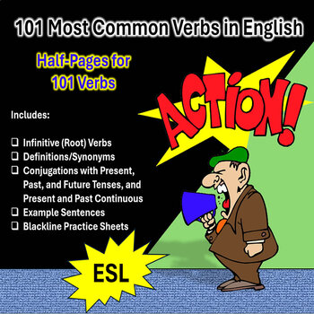 Preview of ESL: 100 Most Common English Verbs