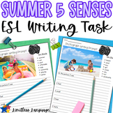 ESL 5 Senses Summer Writing Activity
