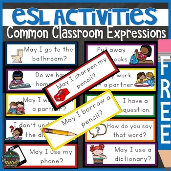 Preview of ESL Activities: Classroom Expressions