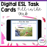 ESL Activities, Digital Task Cards, Verbs