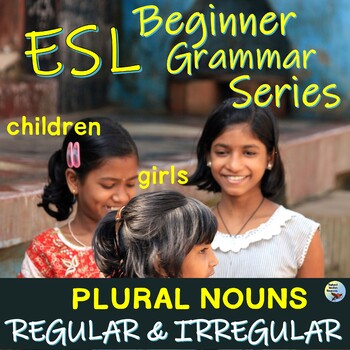 Preview of ESL Activities Nouns Packet  Regular and Irregular Plural Nouns Print & Digital