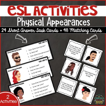 Preview of ESL ELL Activities: Physical Appearances & Describing People