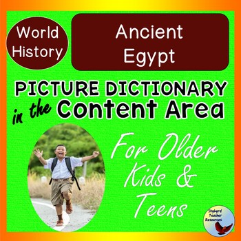 Preview of ESL Beginners Ancient Egypt Vocabulary & Content Comprehension Activities