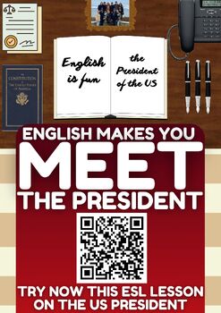 Preview of ESL Lesson on US Presidents - Listening Comprehension + Writing Activity