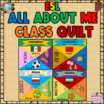 ESL All About Me Activities Bulletin Board Decorations Newcomers ...