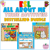 ESL All About Me Back to School Newcomer Activities Bullet