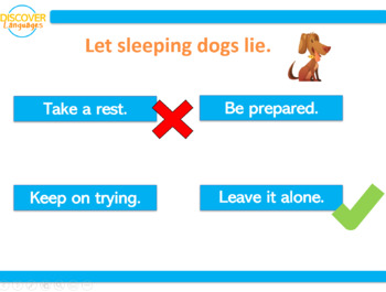 Expressão idiomática em inglês – Let sleeping dogs lie – Inglês Online