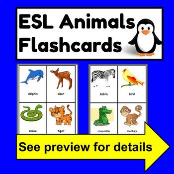 ESL Animals Flashcards -Games -ESL Ukrainian, ESL Russian, ESL for all  languages