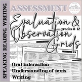 ESL Assessment Grids and Observation Tools (Speaking, Read
