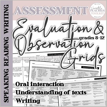 Preview of ESL Assessment Grids and Observation Tools (Speaking, Reading, Writing)