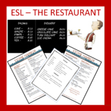 ESL - At the Restaurant (Print & Go)!