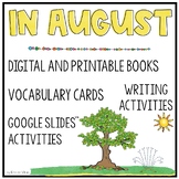 ESL August Activities - Book, Vocabulary, Writing and Games