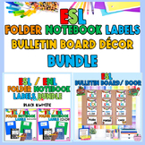 ESL Back to School Bulletin Board Door Decor: Hello Folder