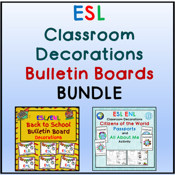ESL Back to School First Day Activities Bulletin Board Hello Signs ...
