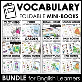ESL Basic Vocabulary Mini-Books | Seasons, Food, House, Ve