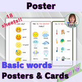 ESL Basic words Poster （A4 size）
