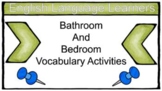 ESL Bedroom and Bathroom Vocabulary Activities for Newcome