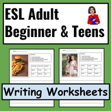 ESL Beginner Adults/ESL High School-ESL Writing worksheets