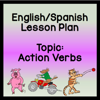 Preview of ESL Beginner English Lesson Plan: Action Verbs