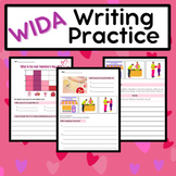 ESL Beginner WIDA Writing Prep: Valentine's Day