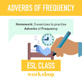 Preview of ESL Beginners Homework: Practise Adverbs of Frequency