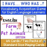 ESL Beginners I Have Who Has English Acquistion Game Farm 