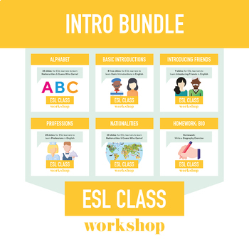 Preview of ESL Beginners Introduction Bundle